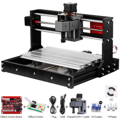 30*18  GRBL Control  Milling Engraving Machine Wood Router Engraver R8G4