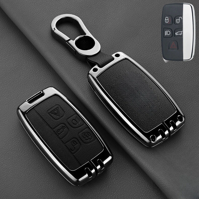 Zinc Alloy Leather Car Key Fob Case Cover For Land Rover Range Rover Sport LR2 - Image 3 of 4