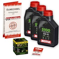 Honda CB 750 Seven Fifty (RC42) 92-03, Motul 10W40 Ester ÖL + Racing ÖLfilter