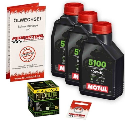 Honda CB 750 Seven Fifty (RC42) 92-03, Motul 10W40 ESTER Öl + RACING Ölfilter