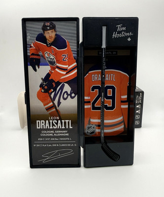 Leon Draisaitl Tim Hortons NHL Mini Stick 2021 Limited Edition Locker 29
