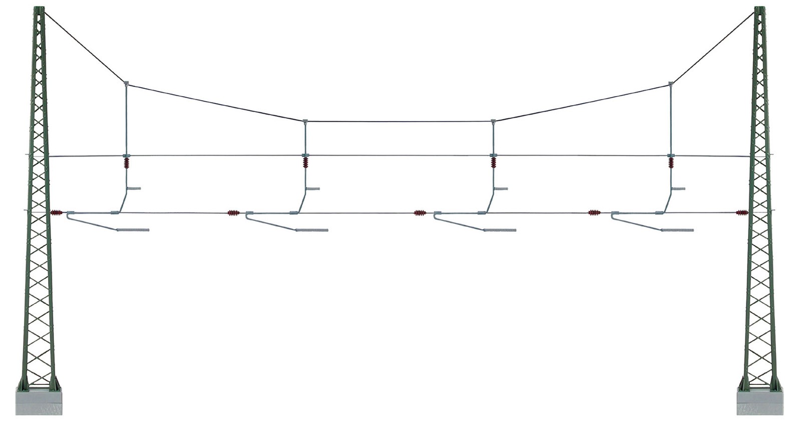 Viessmann 4163 - H0 cross Span Bridge Over 4 Tracks - New
