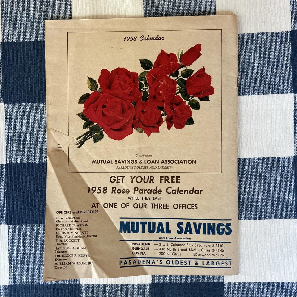 Vintage 1958 Pasadena Tournament Roses Parade Program Ohio State Oregon - Image 2 of 4