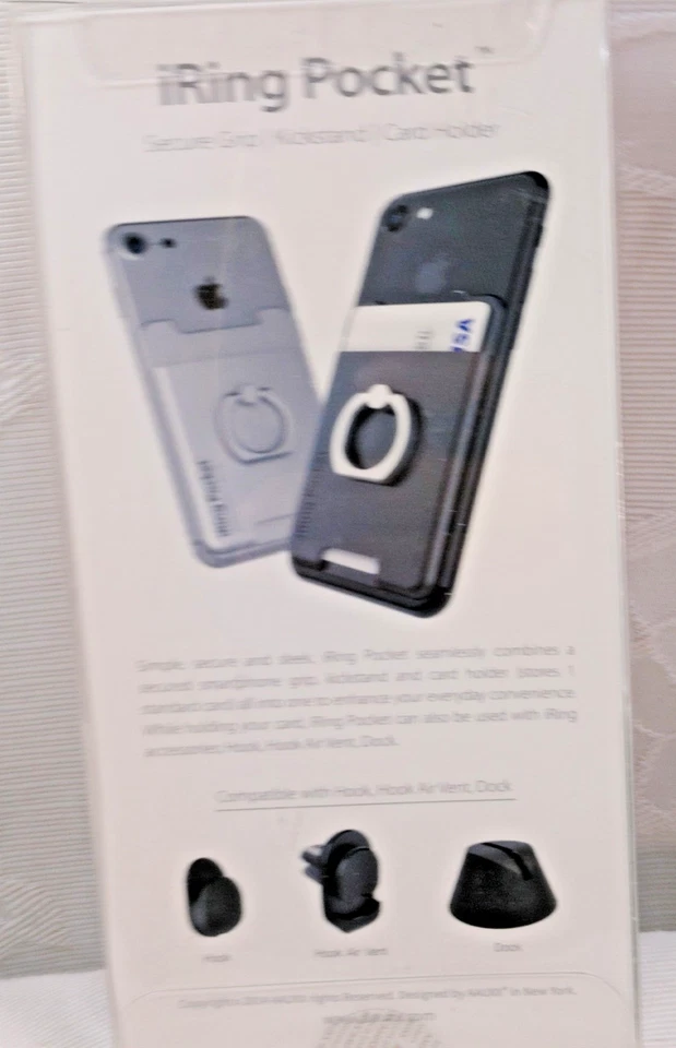 AAUXX iRing Cell Phone Red Grip & Stand holder W/Mount-Secure Grip Smartphone - Image 3 of 4