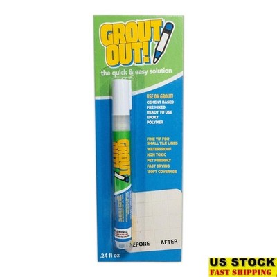 Grout Repair Pen Quick Refresh Waterproof Fast Drying Easy Applicator Tool New