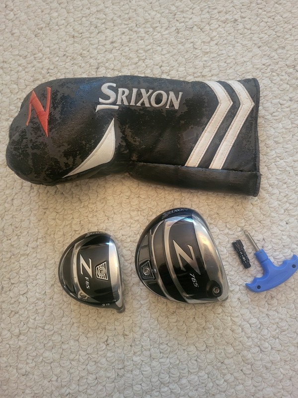 SRIXON Z765 9.5* & F65 15* FWY HEADS  R/H ADAP. H/C DEMOS EXC. SHAPE !!!