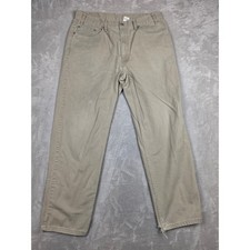 Vintage Levis 550 Relaxed Fit Jeans Mens 38x32 Fit 37x32 Tan USA Made Y2K 2000