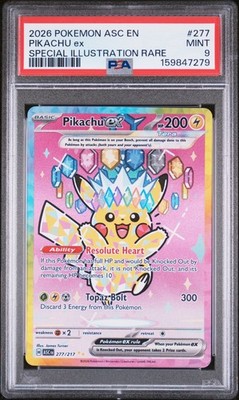 Pikachu ex 277/217 Me: Ascended Heroes Holo for sale online | eBay UK