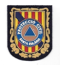 SPANIEN SANTA EULARIA ZIVILSCHUTZ patch Abzeichen fire