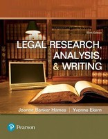 Joanne Hames (U. A.) | Legal Research, Analysis, And Writing | Taschenbuch