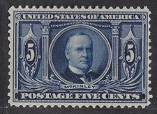 USA 1904 MLH 5c WILLIAM McKINLEY LOUISANA PURCHASE