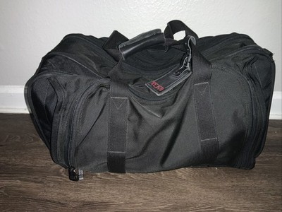 TUMI Weekender Black Ballistic Nylon Carry On Duffle Boston Bag w/Strap & Tag