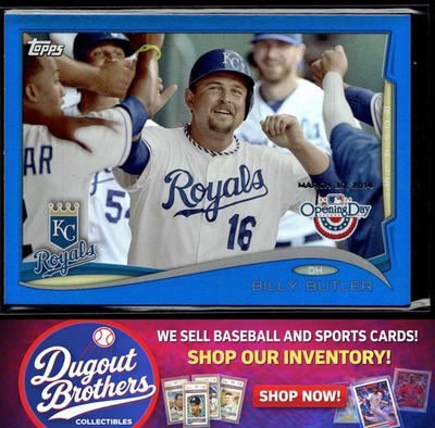 #ad #ad Billy Butler Blue #112 SN Kansas City Royals Excellent $2.00