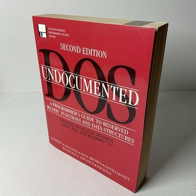 The Andrew Schulman Programming Ser.: Undocumented DOS With Disk