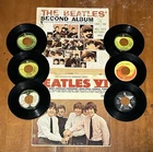 The Beatles Vinyl LP 7” 45RPM Lot Beatles VI 2nd Album Lennon Harrison Craft Lot