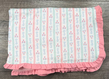 Brand New Vintage Gymboree First Spring Ruffle Trim Baby Blanket