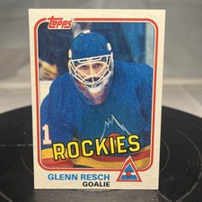 1981-82 Topps #W85 Glenn Resch * Goalie * Colorado Rockies * NM *