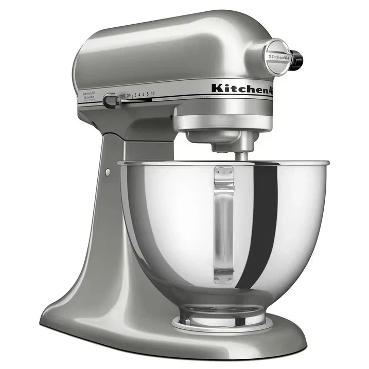 KitchenAid Deluxe 4.5 Quart Tilt-Head Stand Mixer, Silver