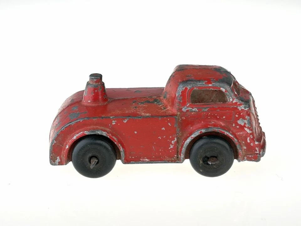 Camión de juguete de hierro fundido fundido fundido fundido Barclay de colección tractor para portacoches 1940 1950 Foto 4 de 4