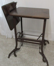 Vintage 1950's Typewriter Stand Base UHL Steel Furniture, Toledo Steampunk thumbnail