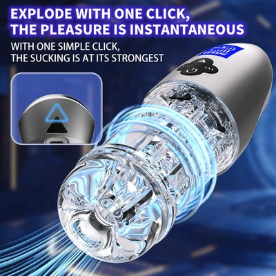 Male Masturbators Automatic HandsFree Mouth Sucking Vibration Stroker Lubricants