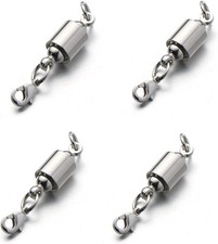 Zpsolution Screw Locking Magnetic Necklace Clasps Safety Magnetic Jewelry Clasp