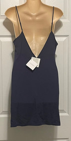 La Perla Primula Collection M Babydoll Chemise Modal Jersey Navy Silver