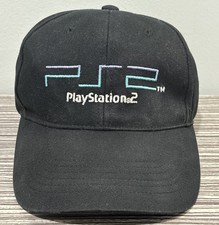 Vintage Sony PlayStation 2 Promo Hat Cap PS2 Embroidered Logo Strapback Y2K Rare