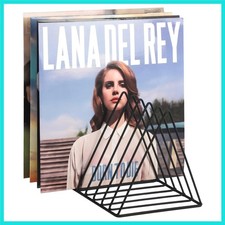 Vinyl Record Holder Storage, 9 Slot Metal Magazine Book Album Display Rack, S...