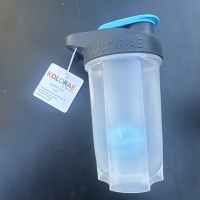 NEW - KOLORAE 16 OZ SHAKER CUP - Blue - Mix your shake - Protein-Dishwasher Safe