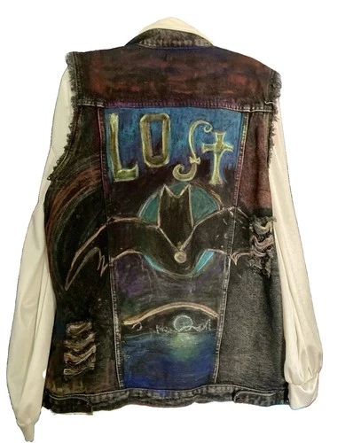 Lost Boys Warriors OOAK Tribute BATTLE VEST Upcycled hand-painted Designer COA image 2