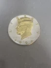 Rare Danbury Mint Silver & Gold Plated Kennedy Half Dollar COIN 1994