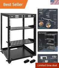 Alloy Steel 15U Server Rack - Versatile Mounting with Excellent Heat Dissipation
