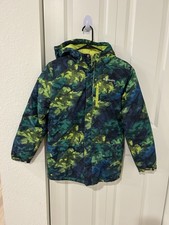 Columbia Unisex Kids 14-16 Camo Puffer Coat Hooded Full Zip Pockets
