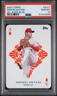 Shohei Ohtani 2023 Topps Series 1 #AA-11 All Aces Blue Back PSA 10 Dodgers SSP!