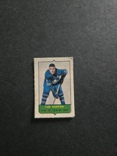 1969-70 OPC O-PEE-CHEE MINI 4 IN 1 TIM HORTON TORONTO GOOD STAMP Sticker