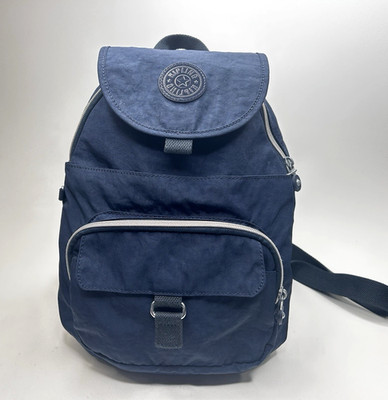 Kipling Women's Queenie Backpack KI2693 Blue Tonal Adjustable Backpack Straps