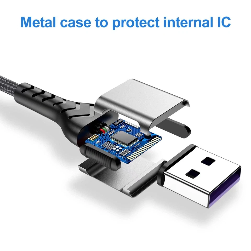 USB C Cable, Upgarded 2Pack 10ft Fast USB Type C Charging Cable for Android/P... - Image 3 of 4