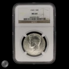 1965 Kennedy Half Dollar NGC MS64 -E327