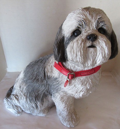 Shih Tzu Sandicast #J123 - 12 inches tall Resin