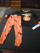 New Boys PJ Set Star Wars Sz.4 black orange 81