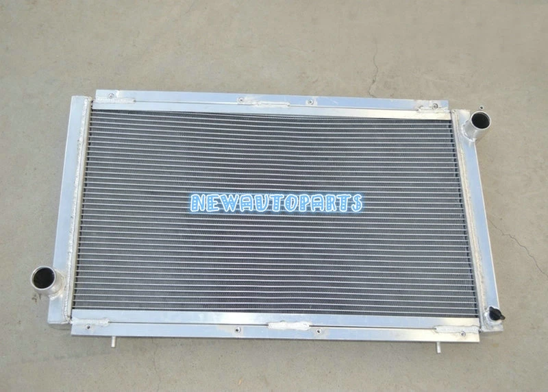 Radiador de aluminio + ventiladores para Subaru Impreza WRX STI GC8 1992-2000 99 98 97 96 MT Foto 3 de 4