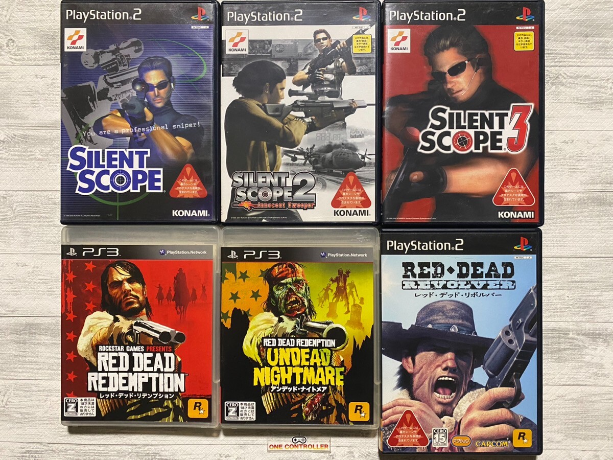 Nintendo Switch ps2 scope SONY PS2 3 Silent Scope 1 2 3 & Red Dead Revolver & Redemption