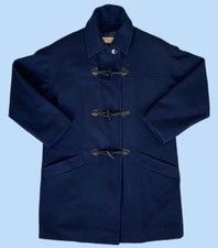 Wmns Vintage 2003 Pendleton Wool Duffle Coat Usa Navy Us6 / Uk10 - P2p: 22.5"