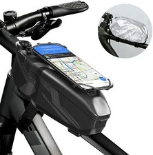 2 PACK Bike Phone Bag Waterproof Bike Pouch Bicycle Top Tube Phone Bag