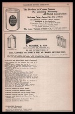 1922 P. Mosheik  Son Chicago Tin Copper  Sheet Metal Work Specialties Print Ad