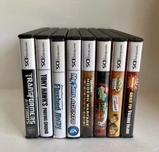 8 NINTENDO DS Cases & Manuals Only NO GAMES SpongeBob, Warfare Etc. Authentic ￼