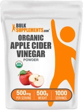 BulkSupplements Organic Apple Cider Vinegar Powder - Vegan Digestive Support