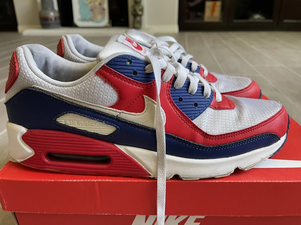 Vreemdeling calcium Boekhouding US MEN'S Size 12 - Nike Air Max 90 QS White/Navy/Red- Original Price $250 | eBay Vreemdeling calcium Boekhouding US MEN'S Size 12 - Nike Air Max 90 QS White/Navy/Red- Original Price $250 | eBay