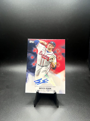Bryce Elder 2024 Topps Series 1 Baseball Stars Auto Red 15/25  